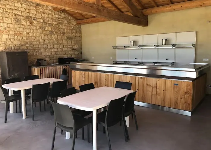 Mas Piralet Ardeche En Pierre Piscine 6*12 Pool House Equipe فندق Le Garn